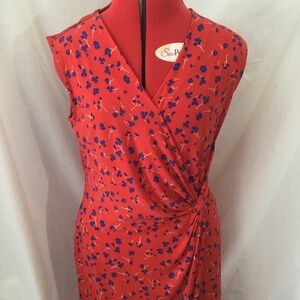 Sleeveless Faux wrap Banana Republic dress